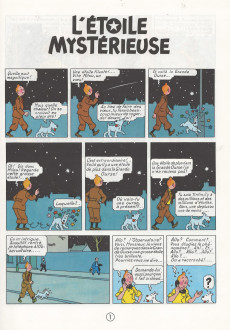 Extrait de Tintin (Historique) -10C8bis- L'étoile mystérieuse