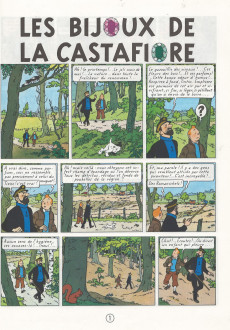 Extrait de Tintin (Historique) -21C8bis- Les bijoux de la Castafiore