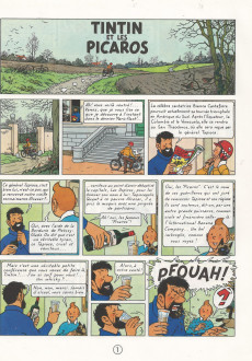 Extrait de Tintin (Historique) -23C8bis- Tintin et les Picaros