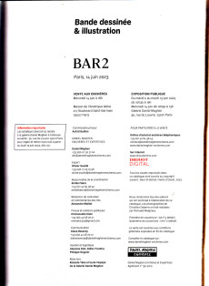 Extrait de (Catalogues) Ventes aux enchères - Daniel Maghen - BAR2 - Joe Bar Team - 14 juin 2023 - Paris