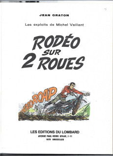 Extrait de Michel Vaillant -20'- Rodéo sur 2 roues
