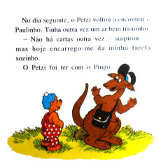 Extrait de Petzi (en Portugais) (Mini Livro) -3- Petzi ajuda o carteiro