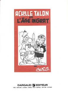 Extrait de Achille Talon -24b1986- Achille Talon et l'âge ingrat