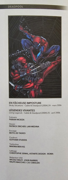 Extrait de Deadpool  (Carrefour) -6- Légendes vivantes