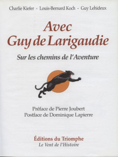 Extrait de Avec Guy de Larigaudie -a2007- Sur les chemins de l'Aventure