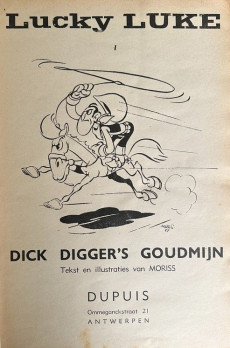 Extrait de Lucky Luke (en néerlandais) -1- Dick Digger's goudmijn