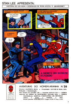 Extrait de Aventuras do Homem Aranha -20- A Morte do Homem Fundido