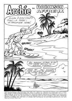 Extrait de Archie (Éditions Héritage - 1970) -43- Robinson affreux