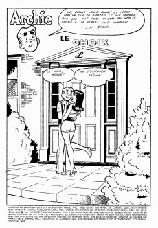 Extrait de Archie (Éditions Héritage - 1970) -27- Le choix