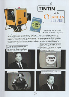Extrait de Tintin - Divers -2021- Tintin et les oranges bleues (roman photos)