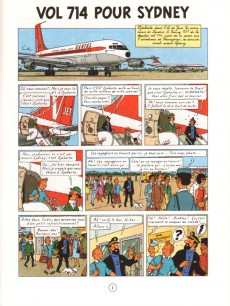 Extrait de Tintin (Fac-similé couleurs) -22- Vol 714 pour Sydney