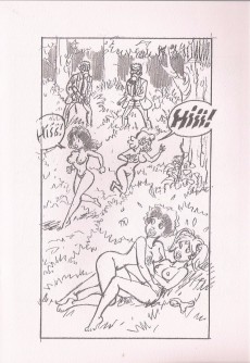 Extrait de Une femme dans la peau / Johanna / Au bonheur des dames -2Carnet- Story board de Walthéry, Di Sano, Mythic