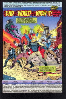 Extrait de Ghost Rider & Blaze: Spirits of Vengeance (1992) -17- Siege of darkness part 8 : the end of the world as we know it