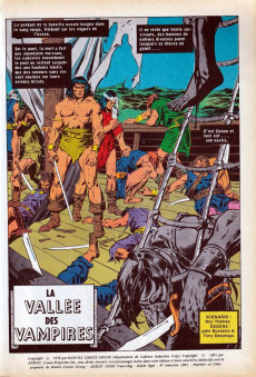 Extrait de Conan (2e série - Arédit - Artima Color Marvel Géant) -4a1981- la vallée des vampires