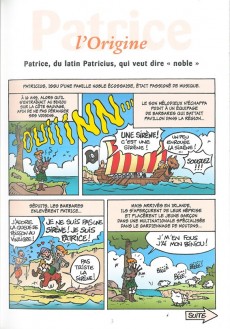 Extrait de L'encyclopédie des Prénoms en BD -39- Patrice