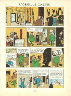 Extrait de Tintin (Historique) -6C8 bis- L'oreille cassée