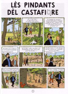 Extrait de Tintin (en langues régionales) -21Wallon Ott- Lès pindants dèl Castafiore