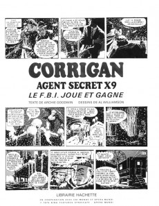 Extrait de Agent Secret X-9 (Hachette - Bande Chamois) - Corrigan Agent Secret X-9 - Le F.B.I. joue et gagne