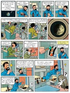 Extrait de Tintin (Petit Format) -17- On a marché sur la Lune