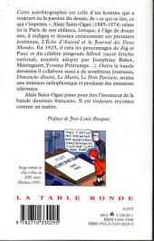 Verso de (AUT) Saint-Ogan -a- Je me souviens de Zig et Puce et de quelques autres