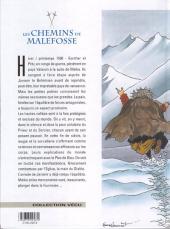 Verso de Les chemins de Malefosse -6c1997- Tschäggättä