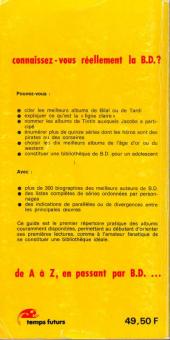 Verso de (DOC) Encyclopédies diverses -1984- Guide de la bande dessinée
