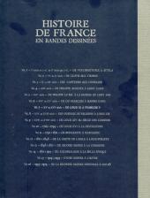 Verso de Histoire de France en Bandes Dessinées (Larousse - 2008) -7- De Louis XI à François Ier