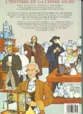 Verso de L'histoire de la chimie en bande dessinée - Tome 1DD