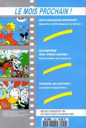 Verso de Mickey Parade -159- Donald, zappeur de choc !