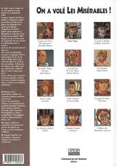 Verso de Les aventures imaginaires de Victor Hugo -1- On a volé Les Misérables !
