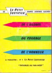 Verso de Les albums de Poche -REC09- La mort du Cyclope (Le petit justicier)