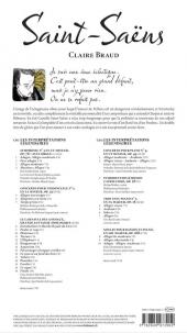 Verso de BD Classique -9- Saint-Saëns