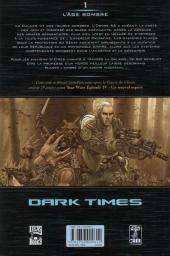 Verso de Star Wars - Dark Times -1- L'Âge sombre