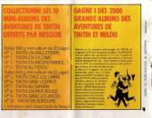 Verso de Tintin - Publicités -19Nes08- Une aventure de Tintin et ses amis : Tintin en mer rouge