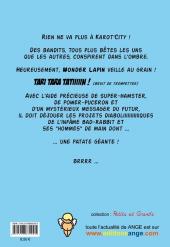 Verso de Wonder Lapin -1- 100 % pur jus de carottes