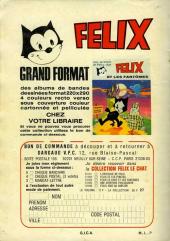 Verso de Félix le Chat (1re Série - SFPI) (Miaou Voilà) -79- Rien ne sert de tricher