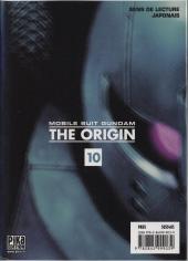 Verso de Mobile Suit Gundam - The Origin -10- Char et Seila - 2e partie