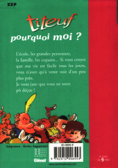 Verso de Titeuf (Bibliothèque Rose) -51175- Pourquoi moi ?