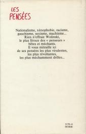Verso de (AUT) Wolinski -a1983- Les pensées