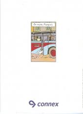 Verso de Tintin - Publicités -Connex- Destination bus - Avec Tintin, pars découvrir la ville