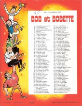 Verso de Bob et Bobette (3e Série Rouge) -124a1976- Le lit volant