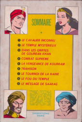 Verso de Le cavalier inconnu (1re série) -1- Prologue, Le temple mystérieux