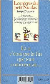 Verso de Le petit Nicolas -2Poch2- Les récrés du petit Nicolas
