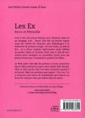 Verso de Les petits Livres roses d'Ana -2- Les ex