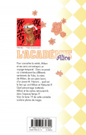Verso de L'académie Alice -19- Tome 19