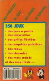 Verso de Pif Poche -HS1988- 350 jeux pour tes vacances