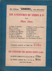 Verso de Néron et Cie (Les Aventures de) (Éditions Samedi) -18- L'apôtre de la paix