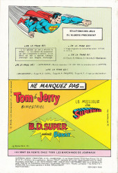 Verso de Superman Géant (Sagédition - 2e série) -33- Superman - mission sur terre !