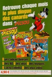 Verso de Picsou Magazine Hors-Série -13- Les trésors de picsou - Castors Juniors