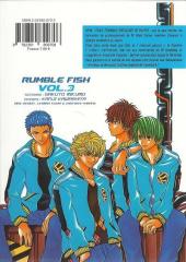 Verso de Rumble Fish -3- Tome 3